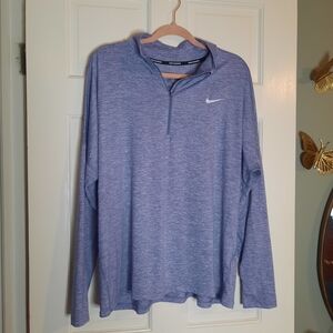 Nike Men's Heathered Blue Long Sleeve Tee